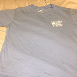 Blue southern fried cotton shirt